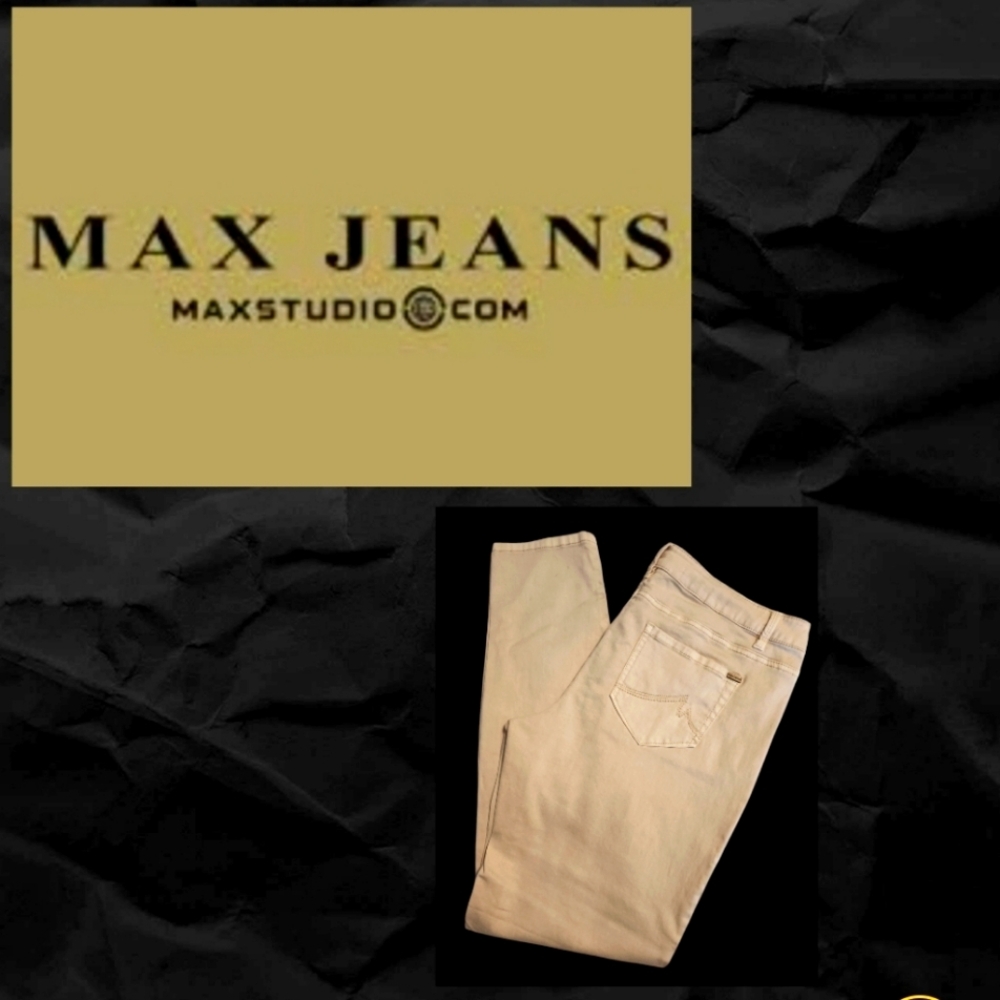 MAX JEANS Cream Like New. Stretch
